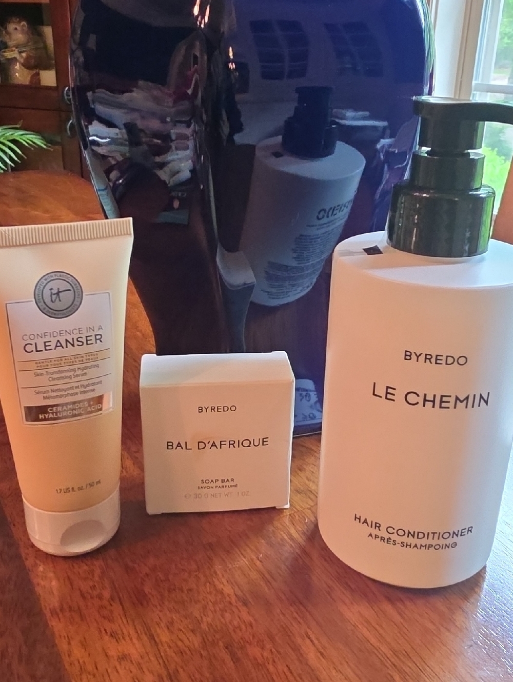 Byredo Le Chemin Hair Conditioner & Bal D' Afrique Soap Bar 1 Oz NIB Plus Bonus!